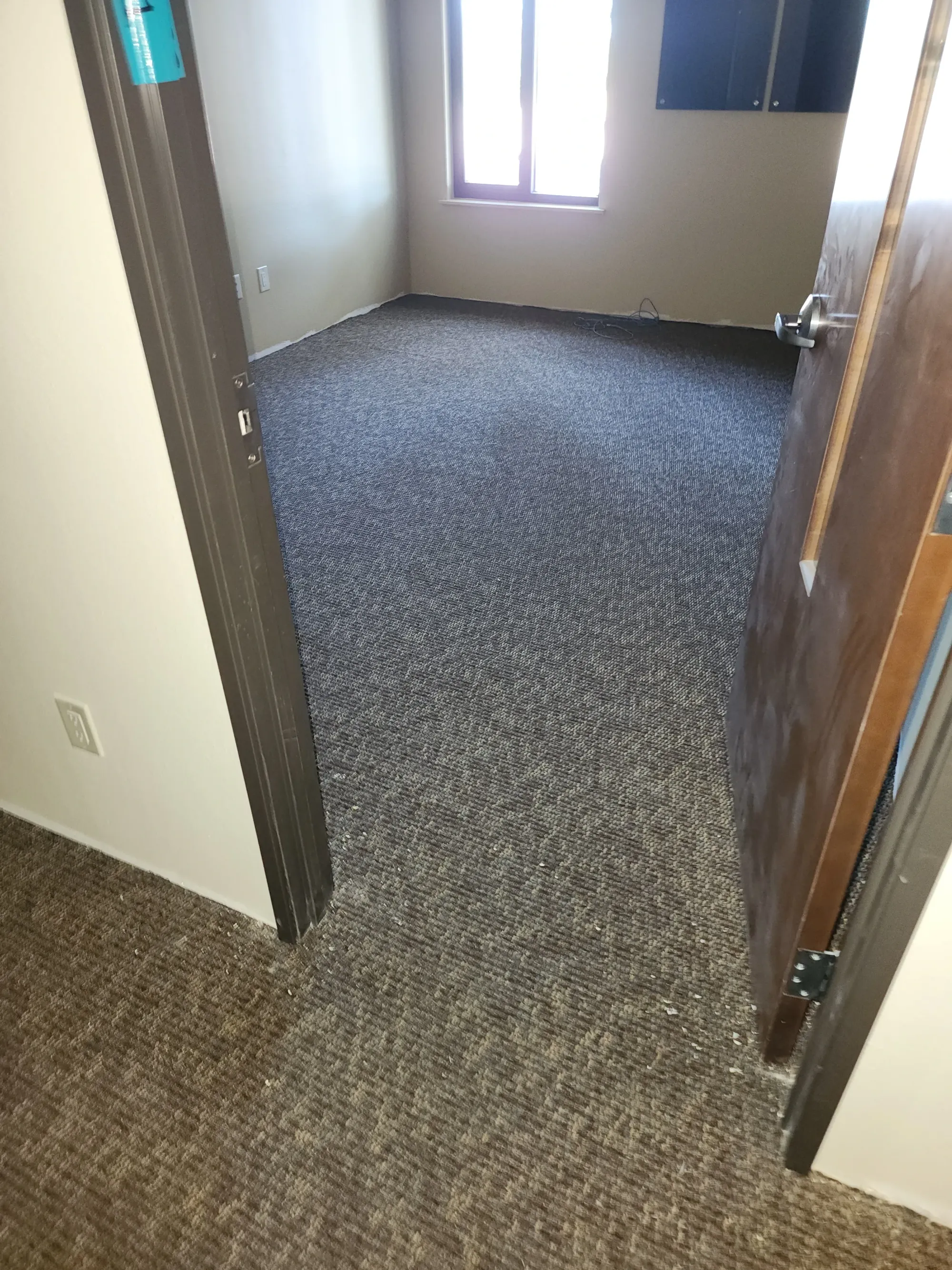 Commercial carpet installed