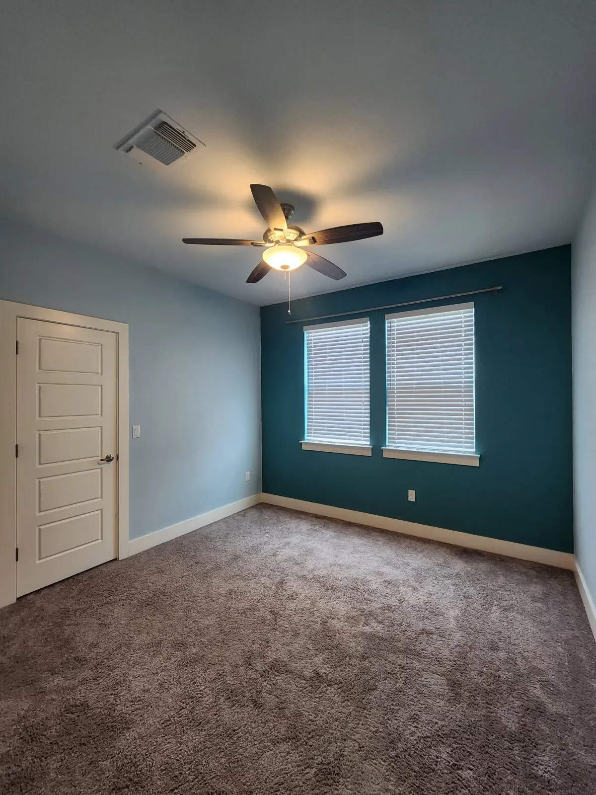 Interior painting with accent color austin