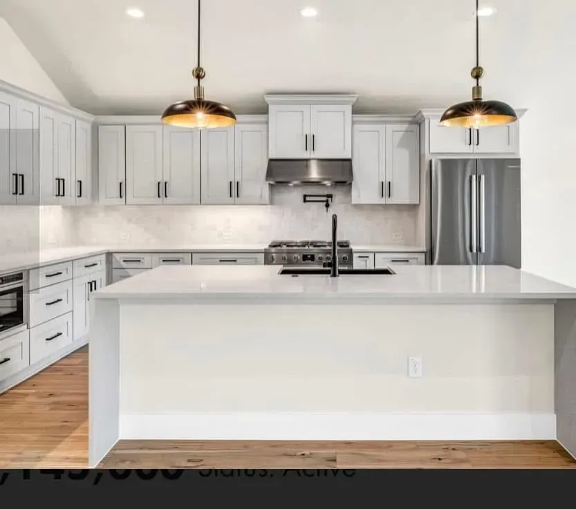 Light gray quartz countertops