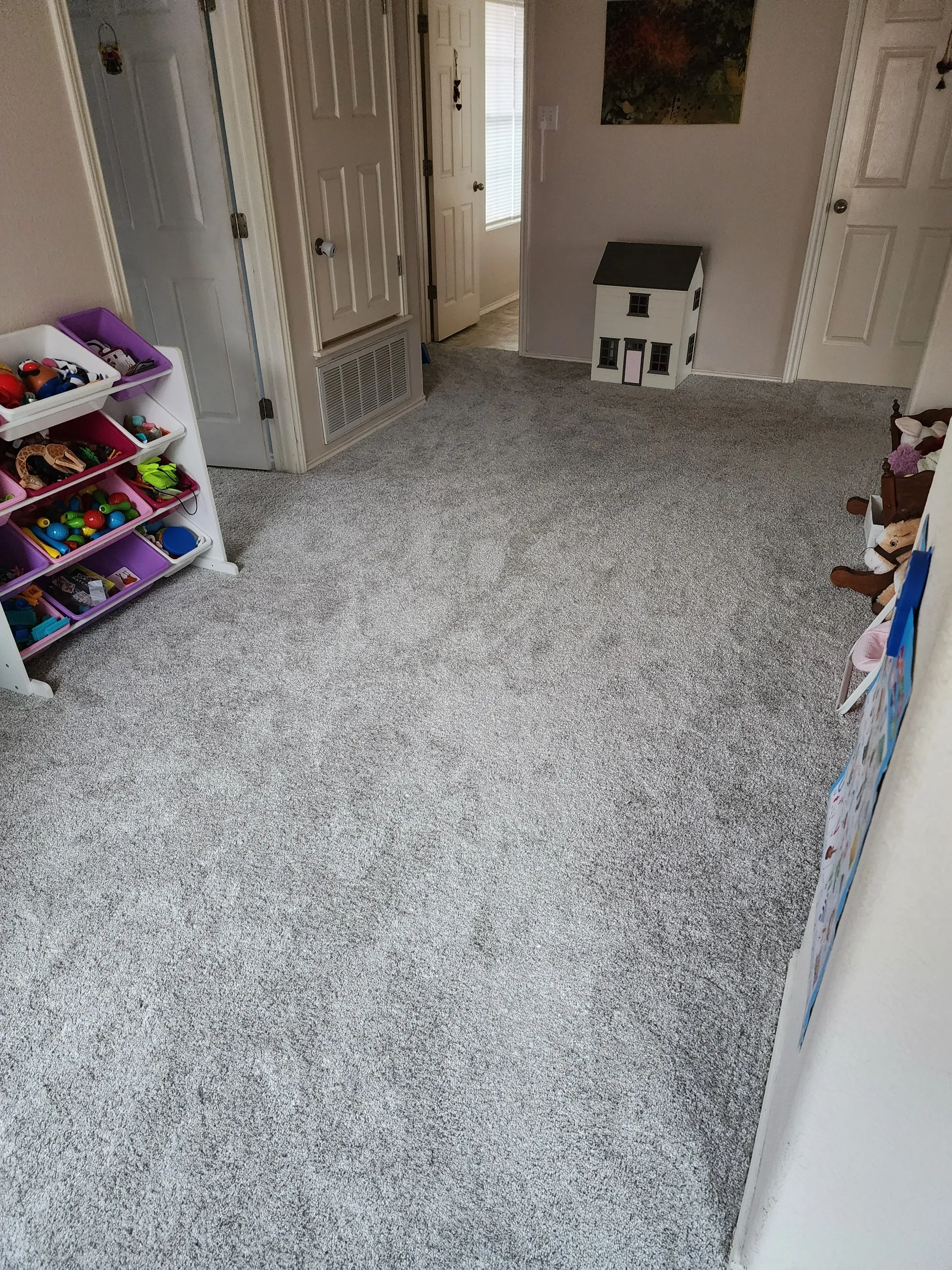New playroom carpet